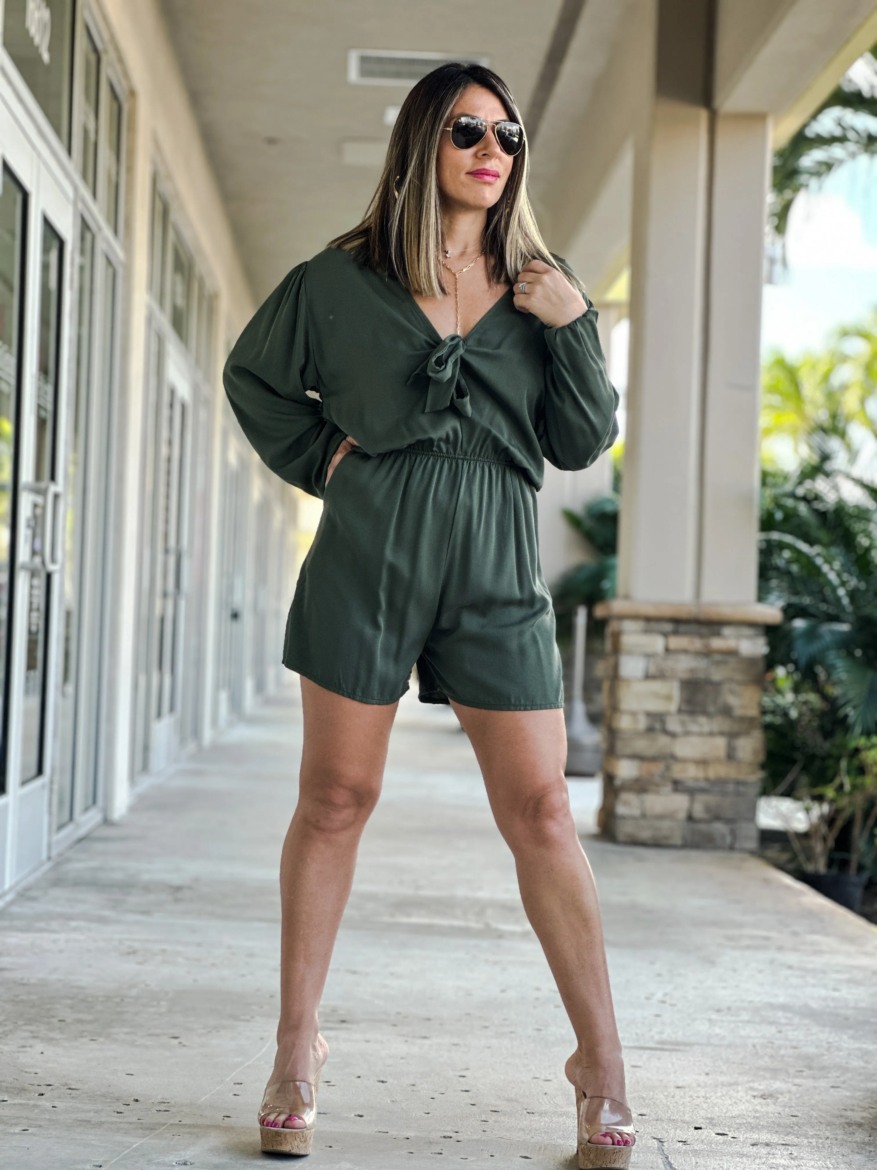"Dulcie" Long Sleeve Romper