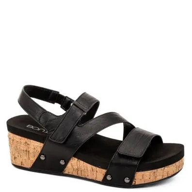 RAIN CHECK WEDGE BY CORKYS - BLACK