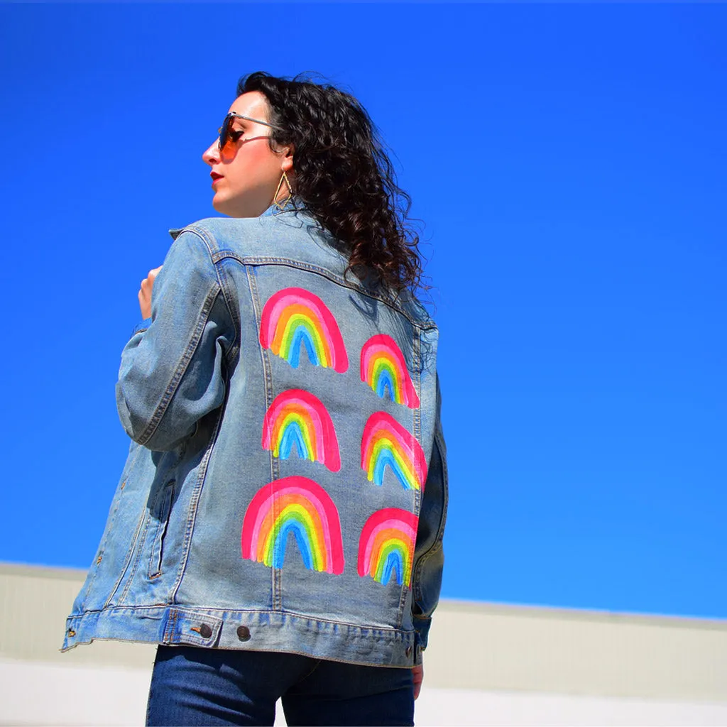 Rainbow Collection by CatCoq Unisex Denim Jacket