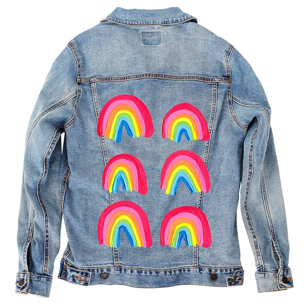 Rainbow Collection by CatCoq Unisex Denim Jacket