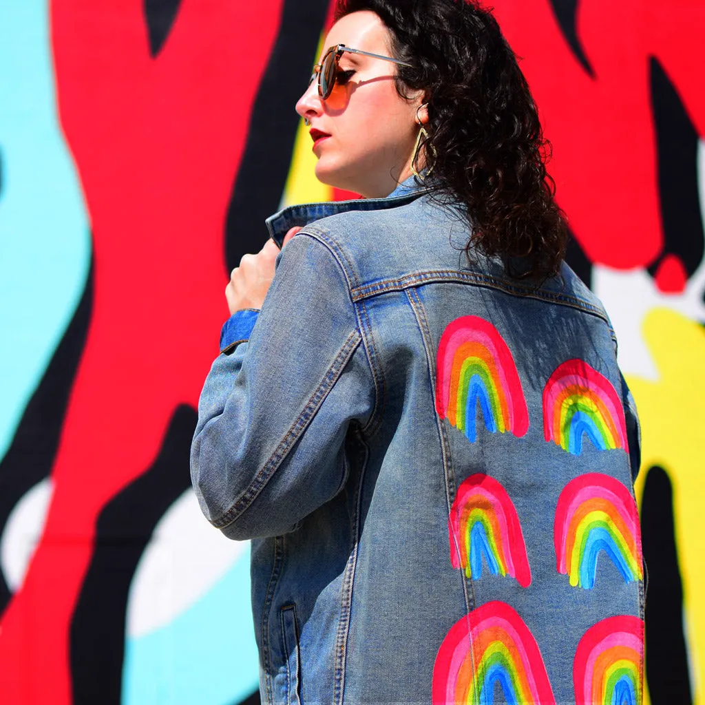 Rainbow Collection by CatCoq Unisex Denim Jacket