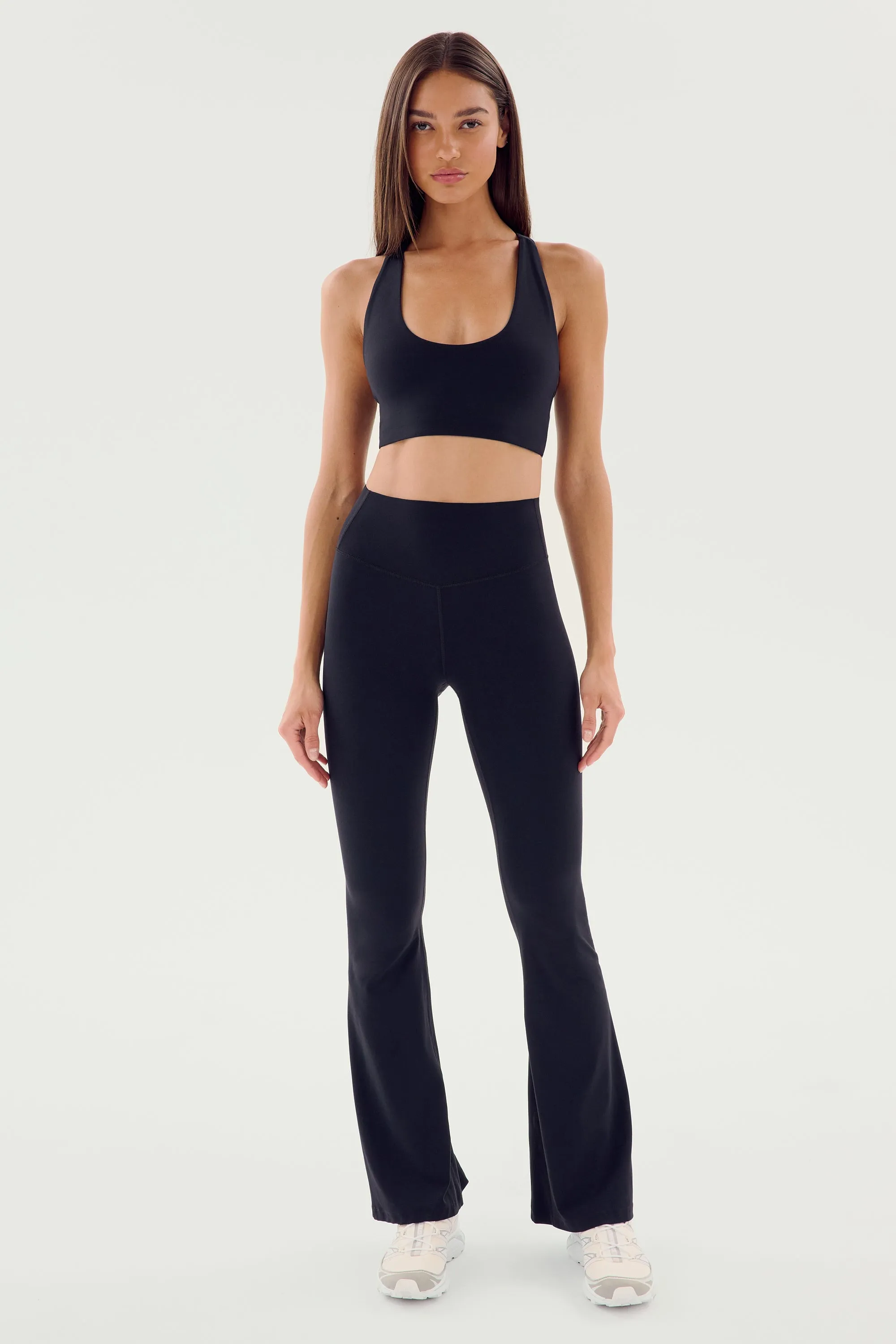 Raquel High Waist Airweight Flare - Black