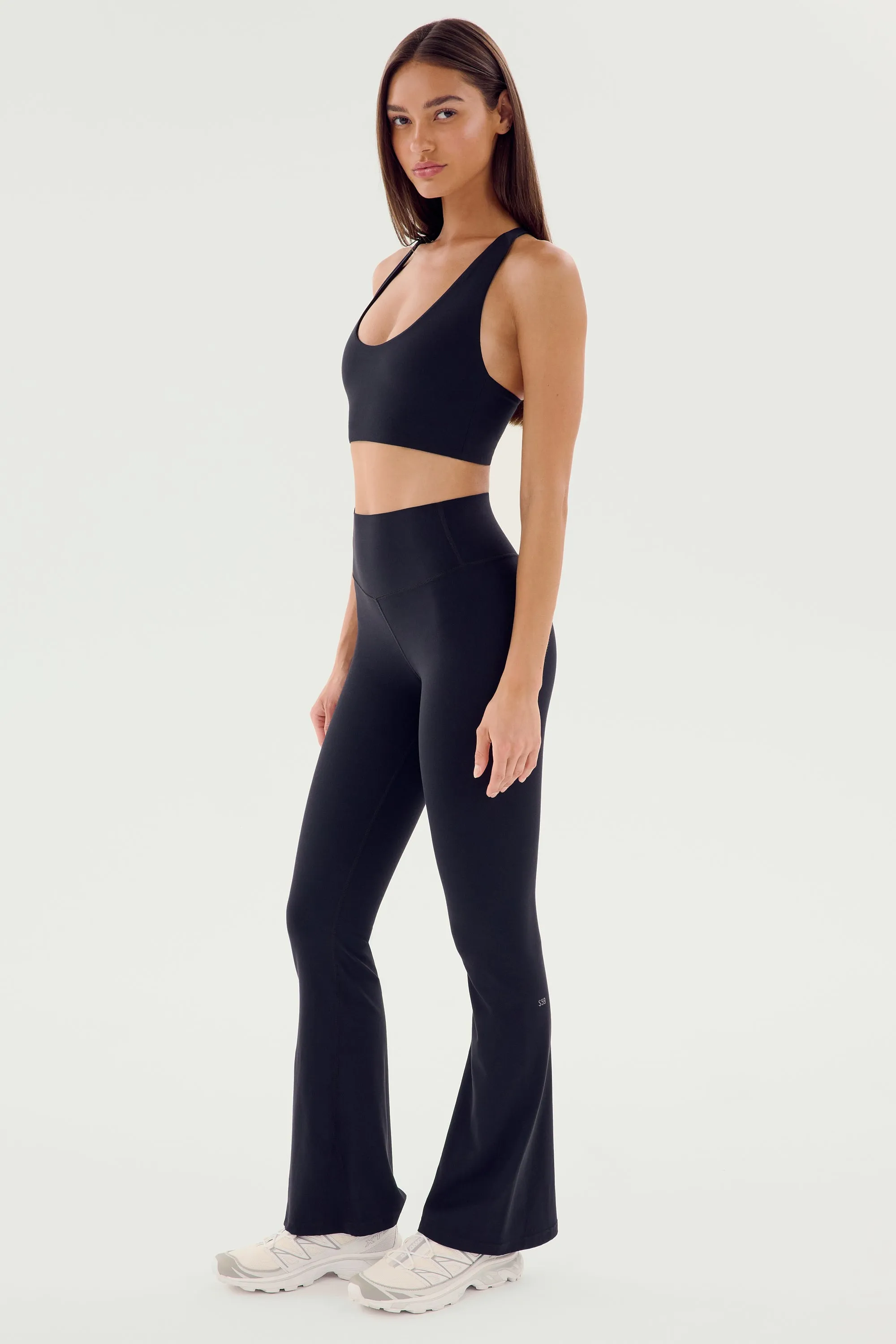 Raquel High Waist Airweight Flare - Black