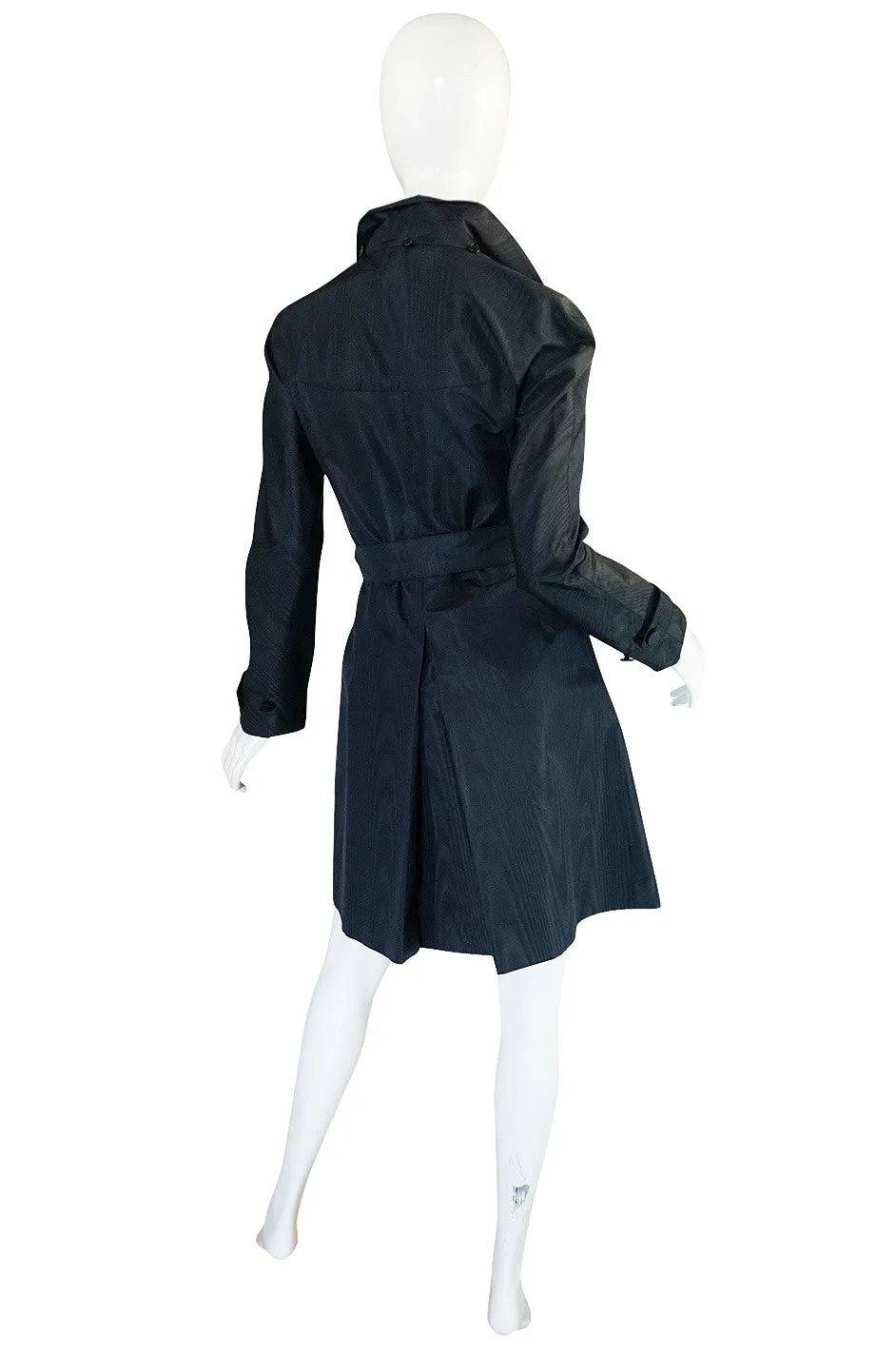 Recent Chic Prada Blue Silk Taffeta Spring Weight Jacket