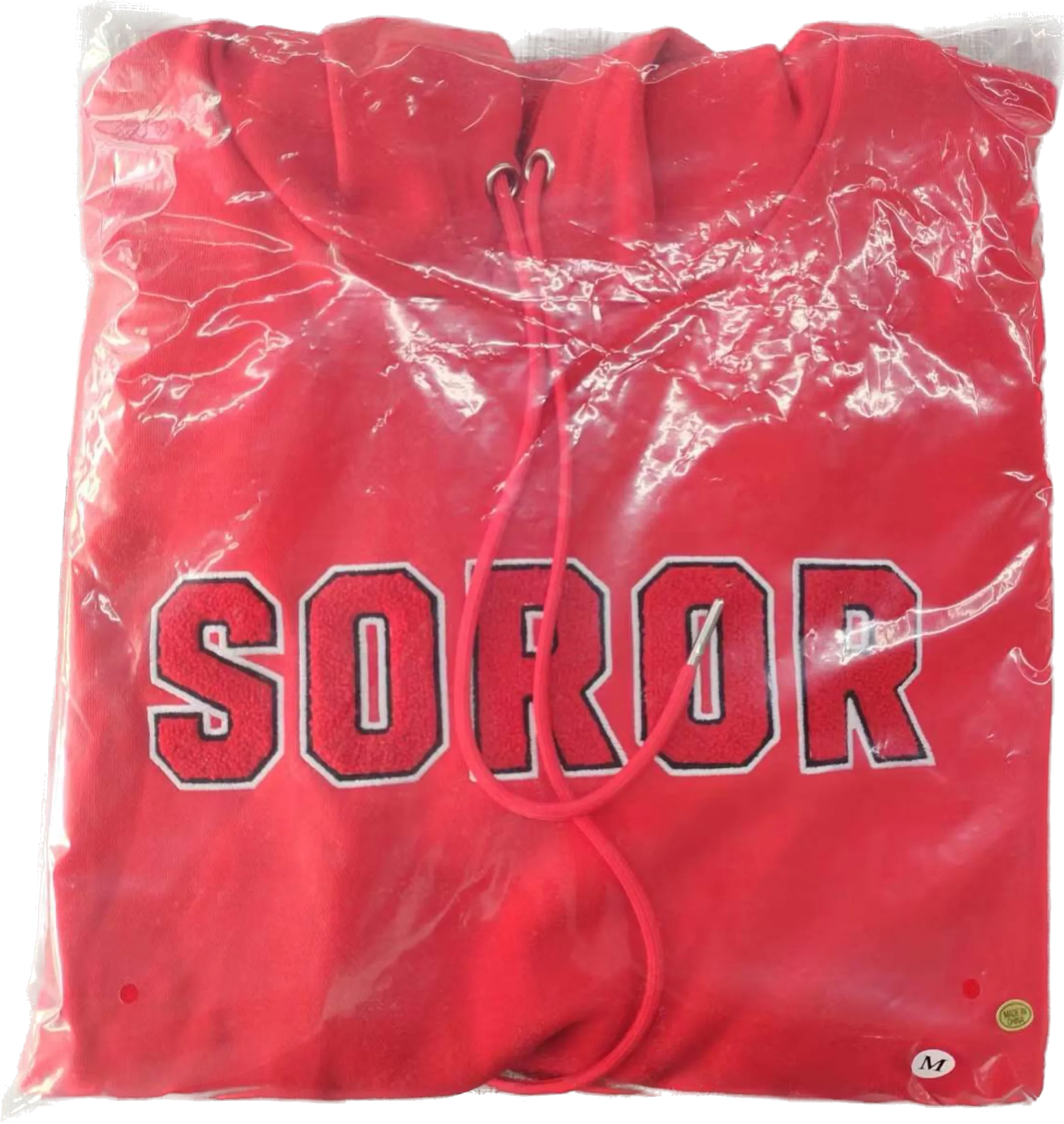 RED/WHITE AND BLACK HOODIE