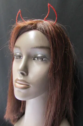 Rhinestone Devil Horn Metal Headband