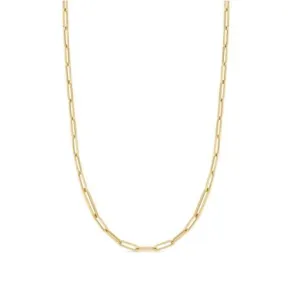 Roberto Coin 18K Yellow Gold 17" Paperclip Link Chain