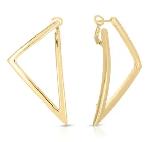 Roberto Coin 18K Yellow Gold Oro Triangular Earrings