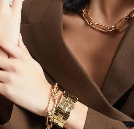 Roberto Coin 18K Yellow Gold Oval and Round Links Bracelet