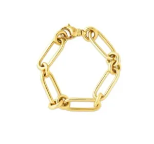 Roberto Coin 18K Yellow Gold Oval and Round Links Bracelet