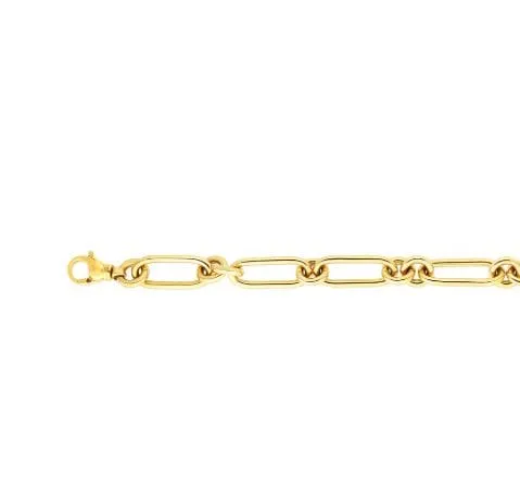 Roberto Coin 18K Yellow Gold Oval and Round Links Bracelet