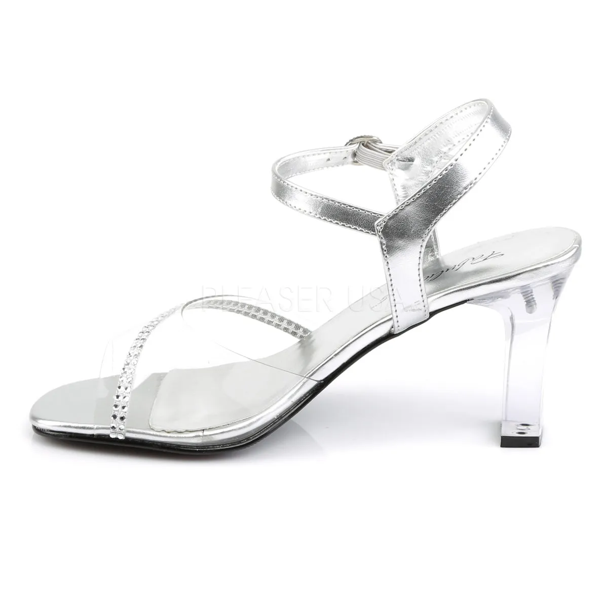 ROMANCE-308R  Clear-Silver Metallic Pu