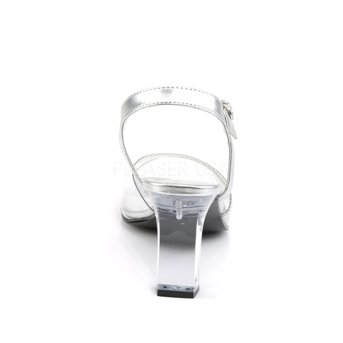ROMANCE-308R  Clear-Silver Metallic Pu