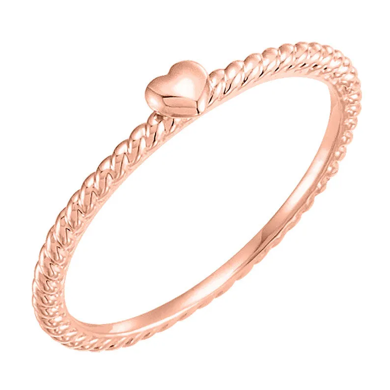 Rope Heart Ring