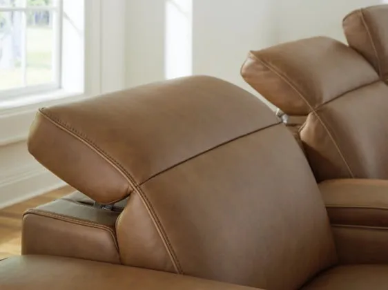 Rylee 6 Piece Leather Reclining Sectional
