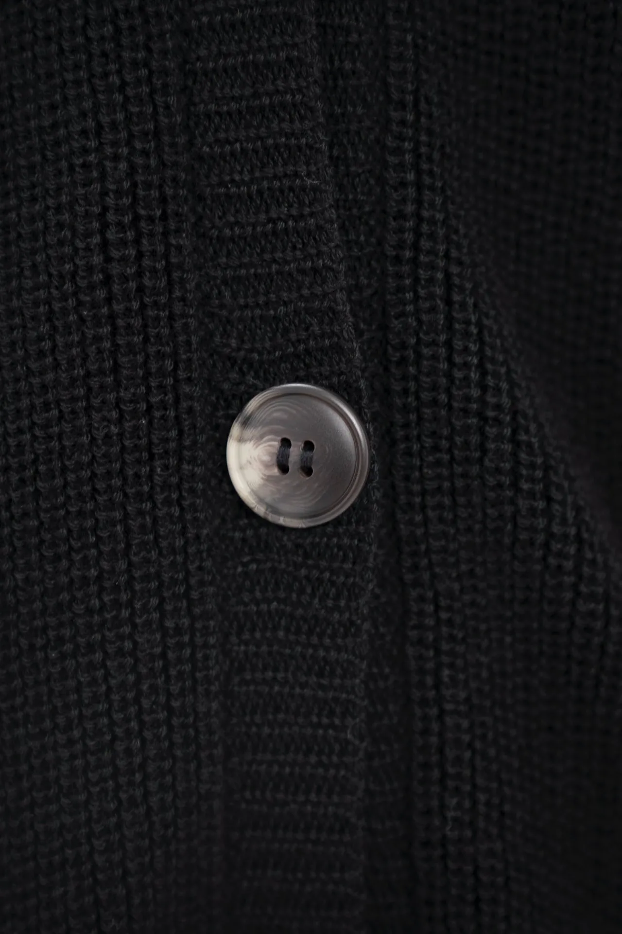 Salzburg Black Wool Cocoon Cardigan