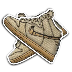 SB Dunk High "Chicken Waffles" Sneaker Sticker