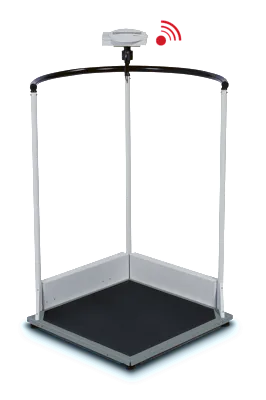 seca 645 - Class III high capacity handrail scale with large platform, BMI & wireless connectivity