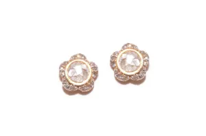 Shana Gulati Diamond Bekal Stud Earring Gold
