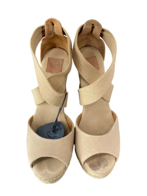 Shoes Designer By Tory Burch In Cream, Size: 7.5