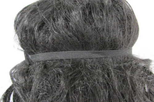 Silver Gold Metal Head Chain Links Forehead Black Elastic Band Jewelry Hair