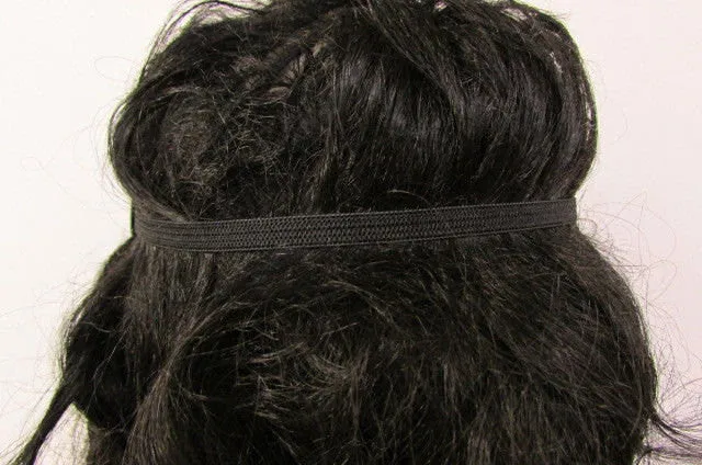 Silver Gold Metal Head Chain Links Forehead Black Elastic Band Jewelry Hair