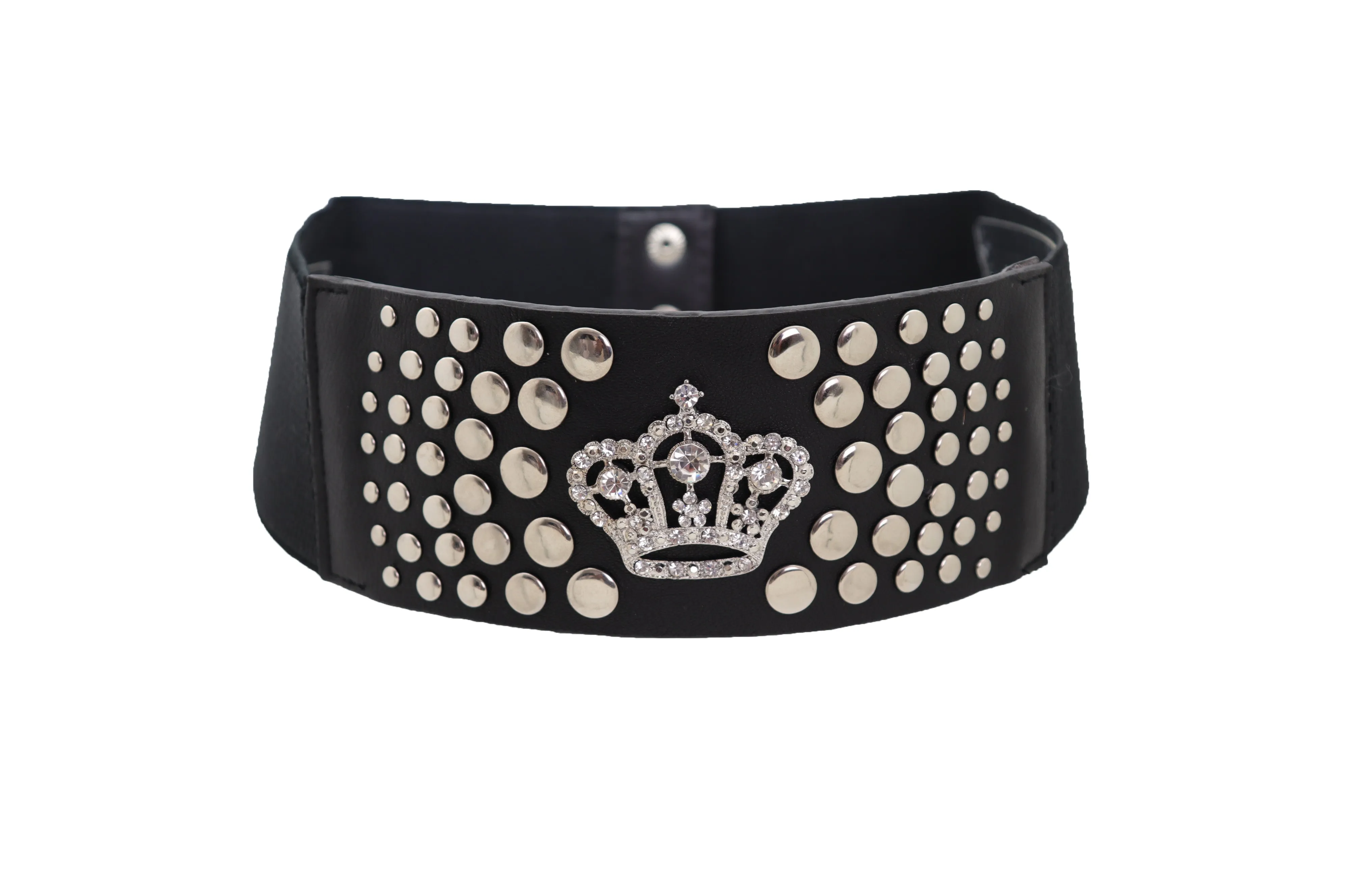 Skeleton Skull Charm Gold Metal Chain Belt