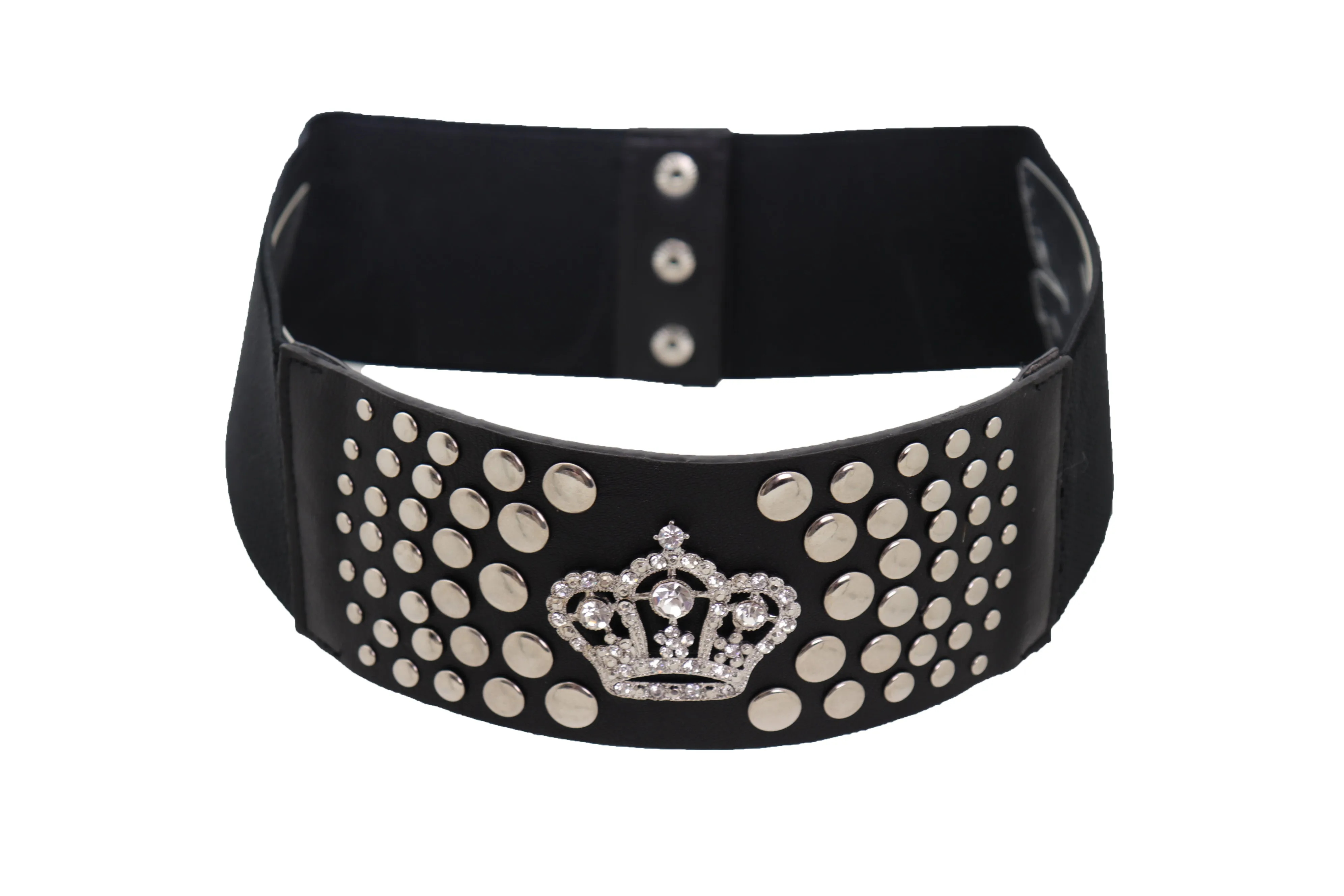 Skeleton Skull Charm Gold Metal Chain Belt