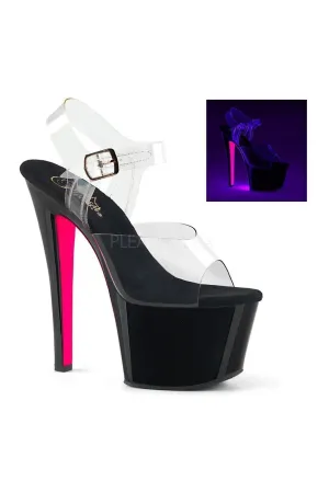 SKY-308TT Platform Sandal  | Clear Vinyl