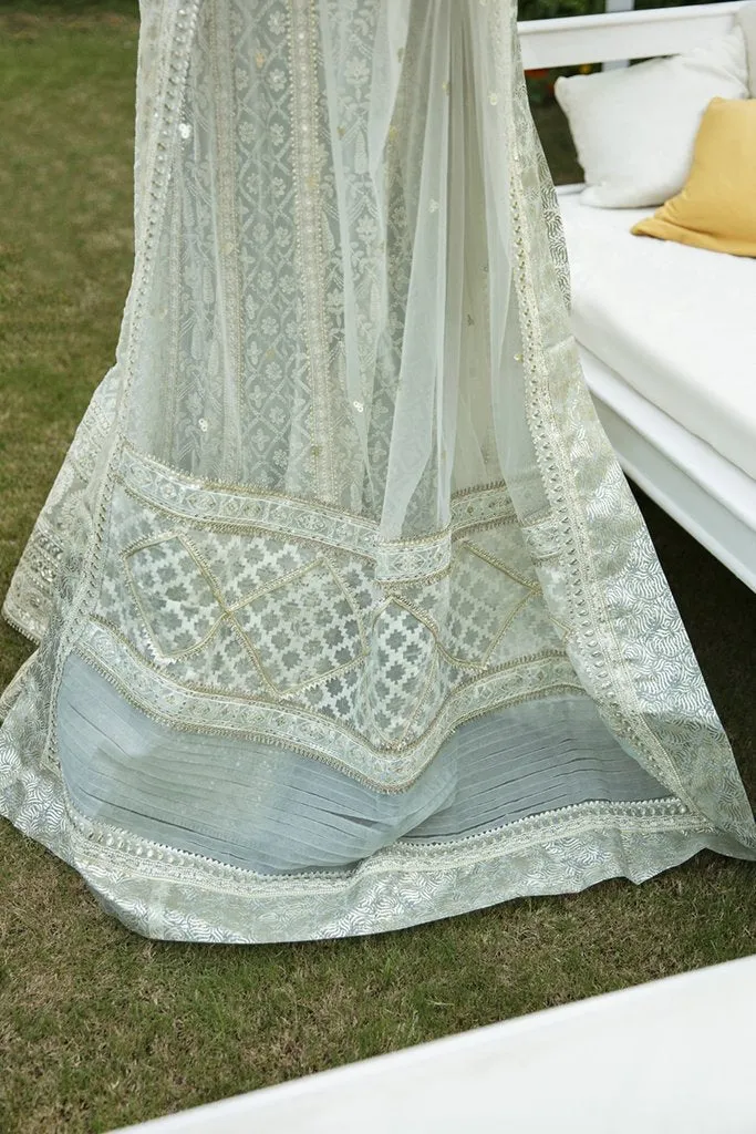 SM-03 | Qalamkar Shadmani Luxury Formals Collection 2021 | Unstitched Embroidered Organza Suits