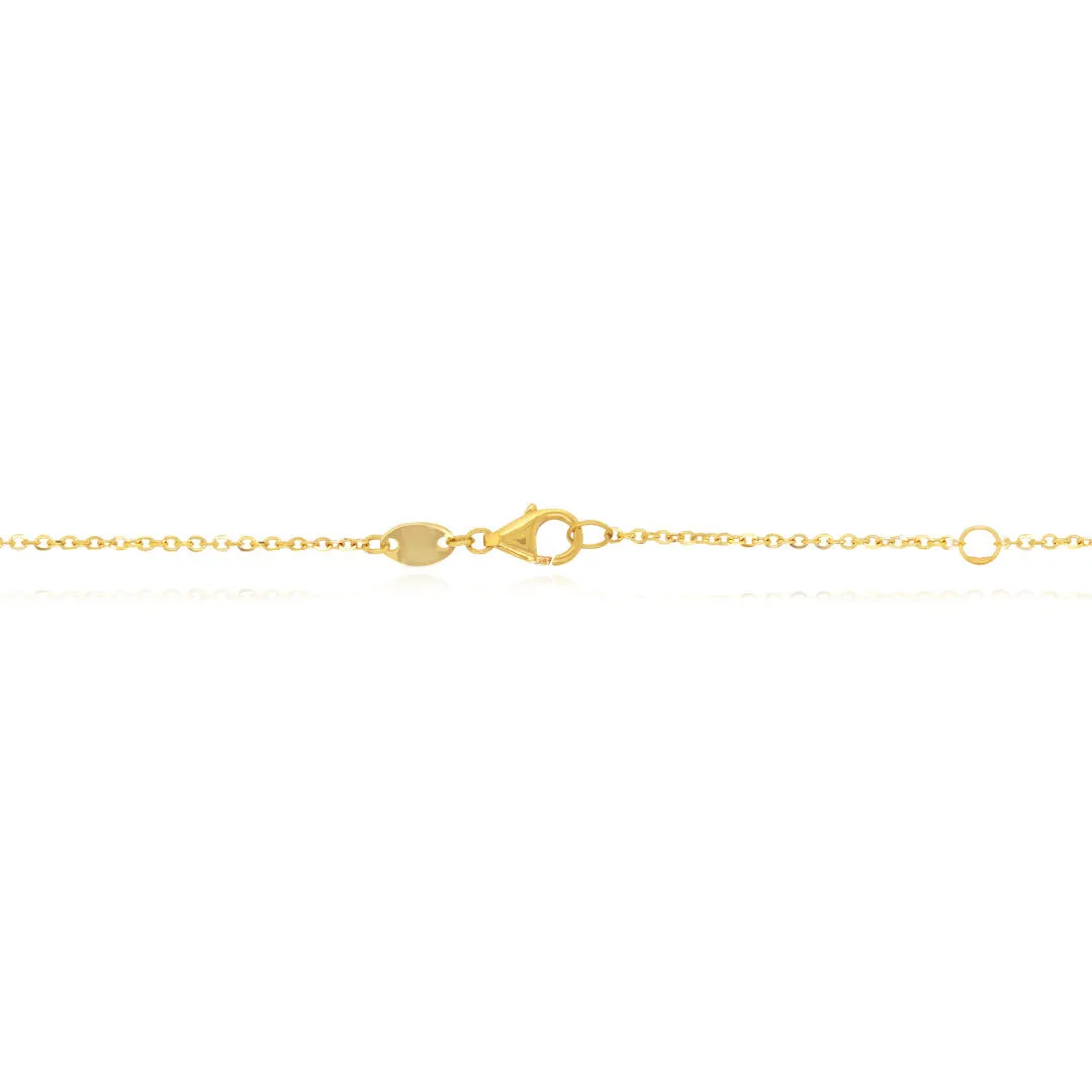 Small Mother of Pearl Single Clover Necklace