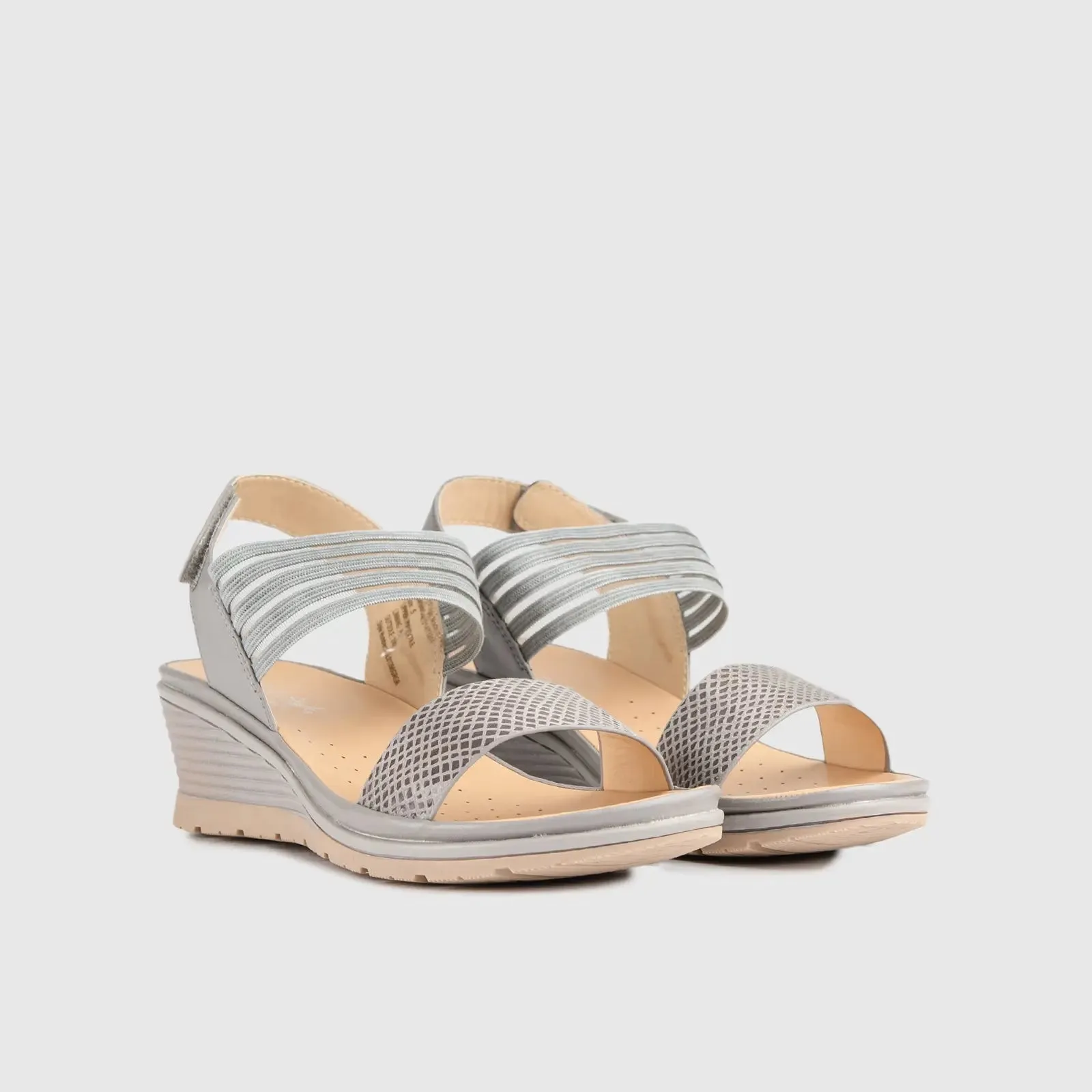 Soft Style Pomona Wedge Sandal 01398 Grey