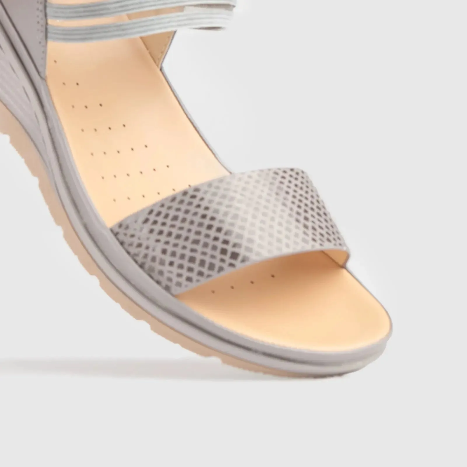 Soft Style Pomona Wedge Sandal 01398 Grey