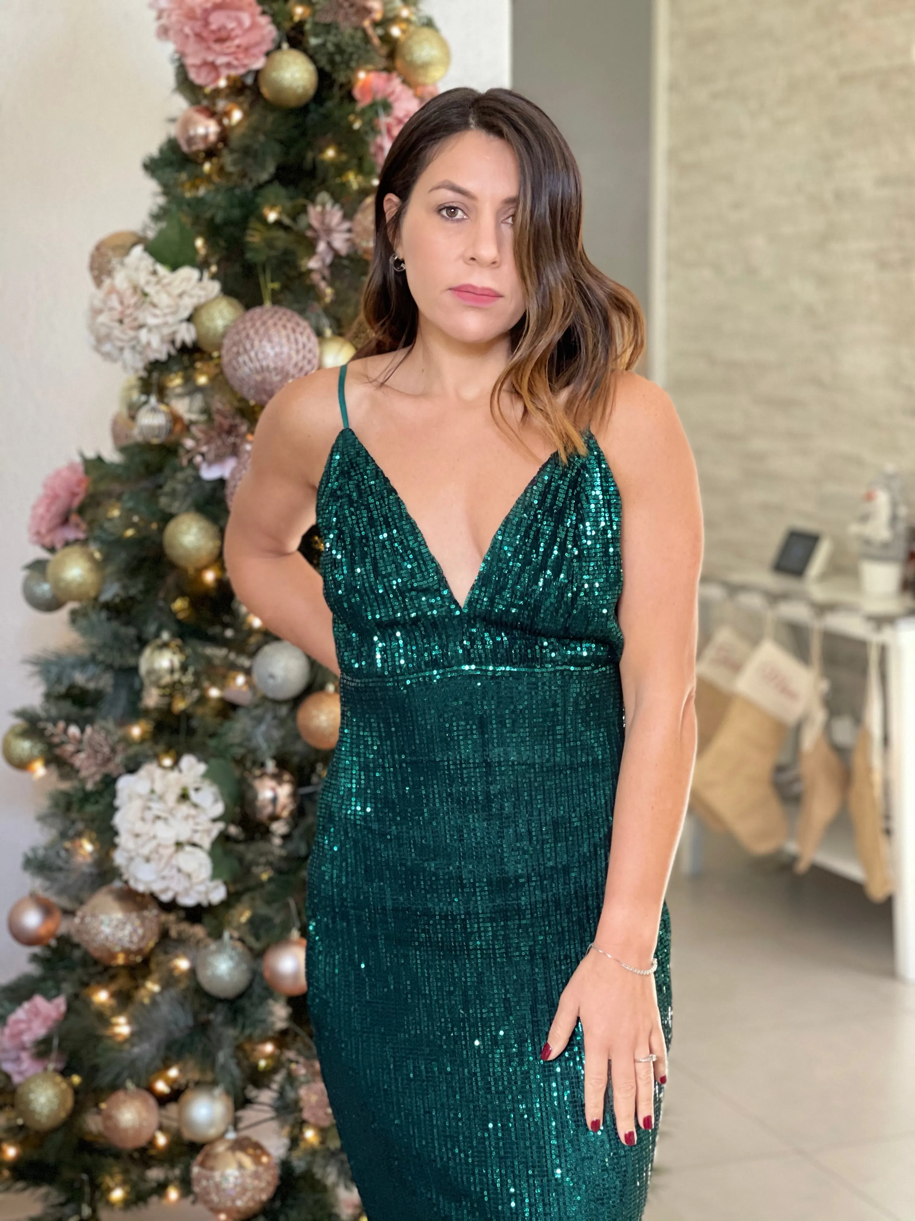 SPARK SEQUINS MAXI DRESS
