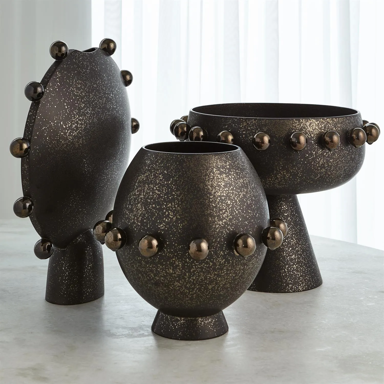 Spheres Collection, Footed Bowl - Global Views
