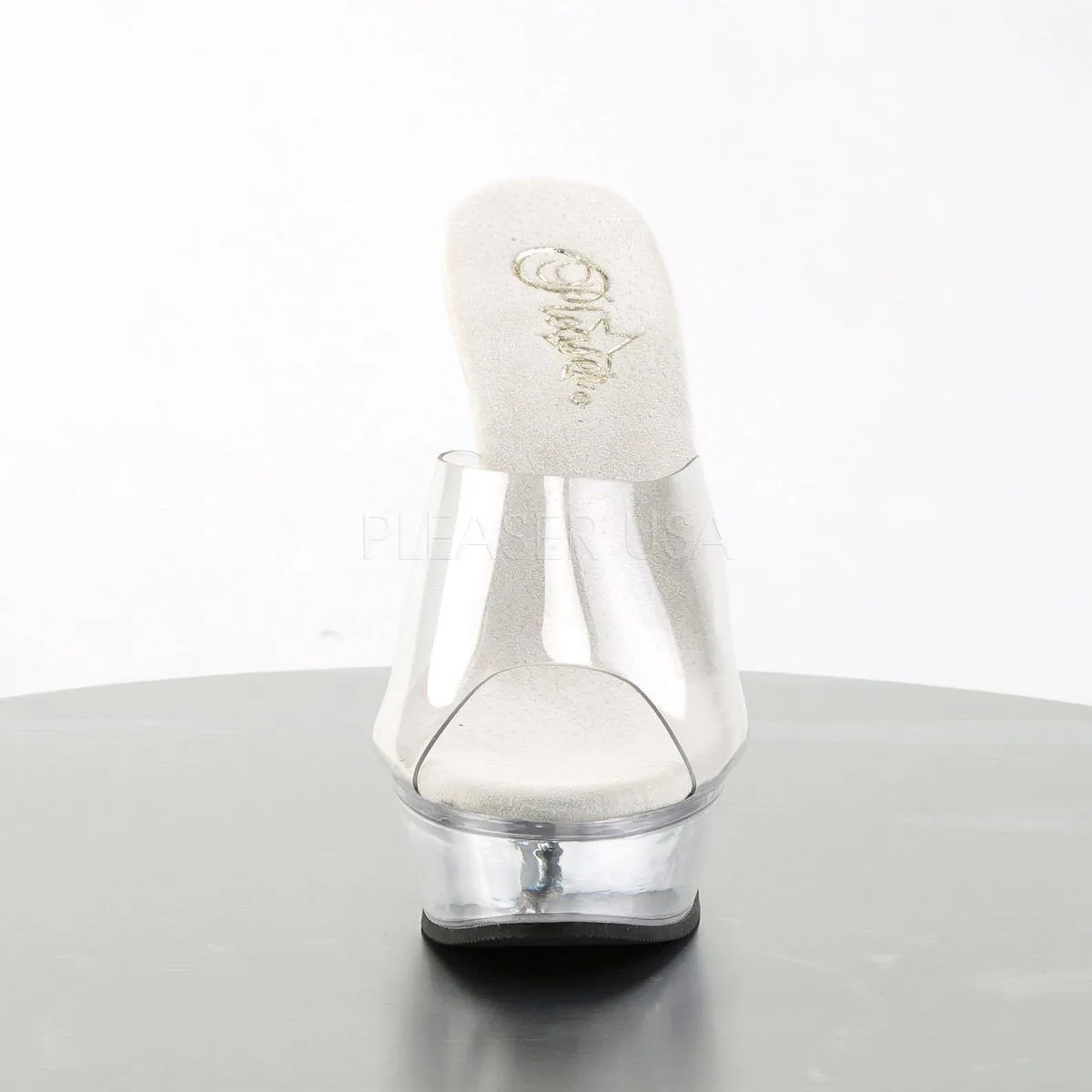 SS-ALLURE-601 Platform Sandal  | Clear Vinyl