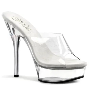 SS-ALLURE-601 Platform Sandal  | Clear Vinyl