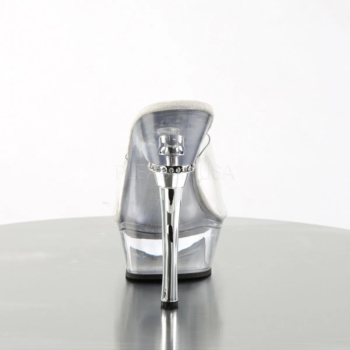 SS-ALLURE-601 Platform Sandal  | Clear Vinyl