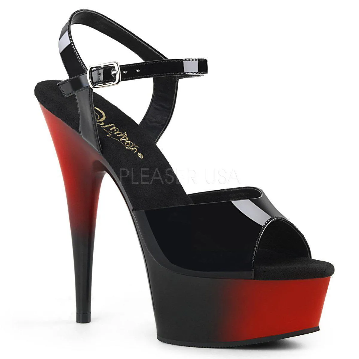 SS-DELIGHT-609BR Platform Sandal  | Black Patent