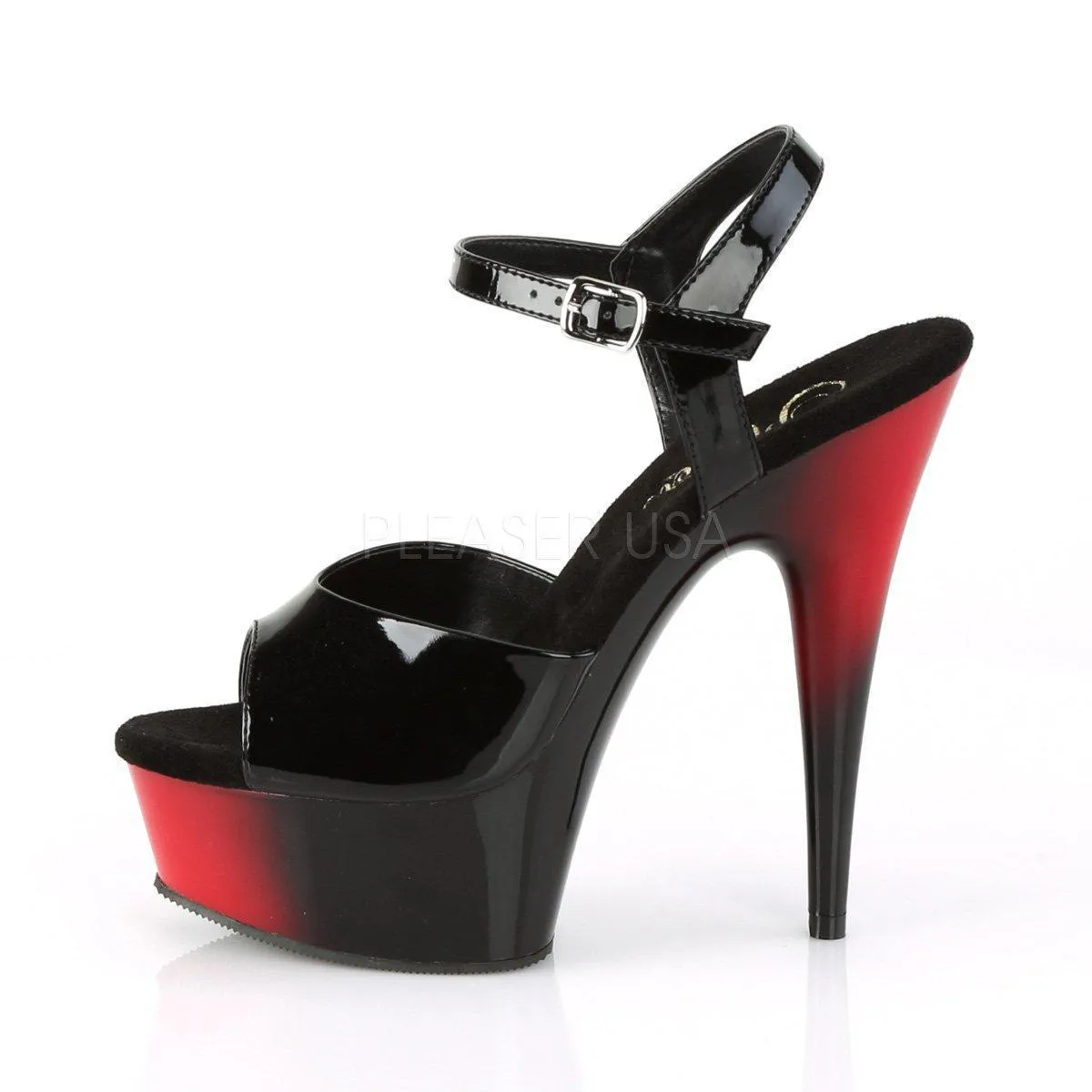SS-DELIGHT-609BR Platform Sandal  | Black Patent