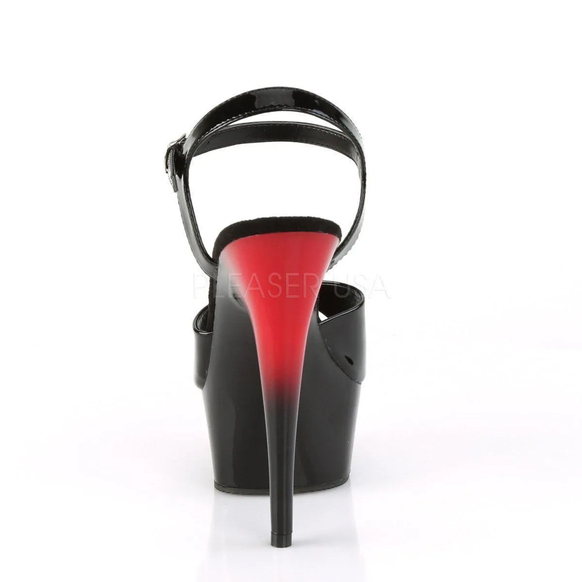SS-DELIGHT-609BR Platform Sandal  | Black Patent