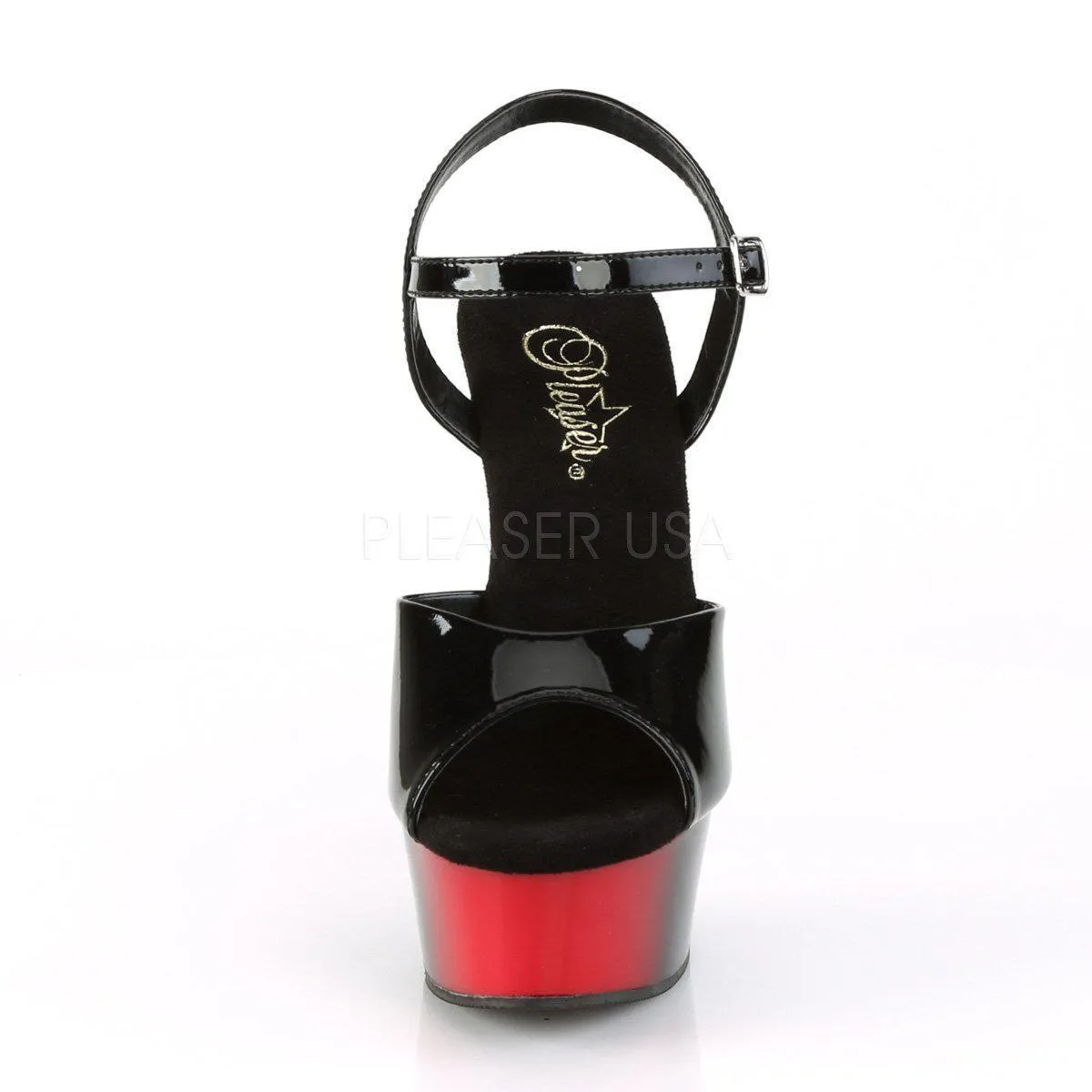 SS-DELIGHT-609BR Platform Sandal  | Black Patent