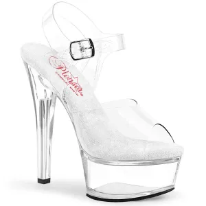 SS-GLEAM-608 Sandal | Clear Vinyl