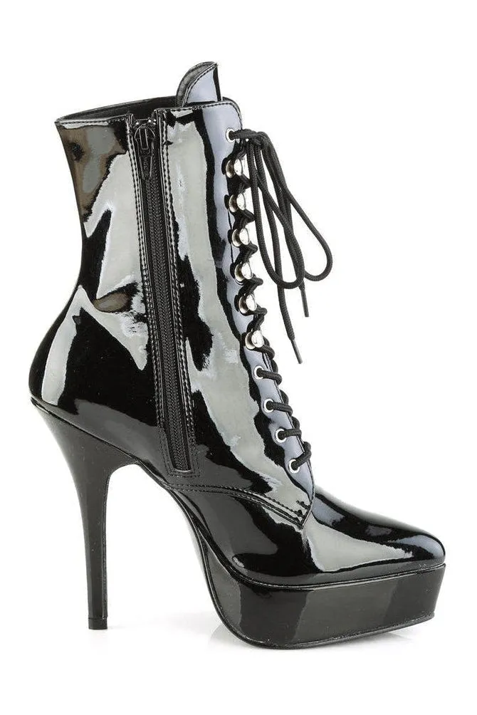 SS-INDULGE-1020 Ankle Boot | Black Patent