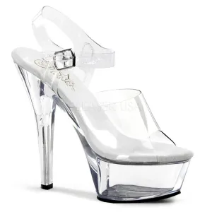 SS- KISS-208 Platform Sandal | Clear Vinyl