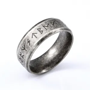 Stainless steel LORD OF KRATOS Rune Fashion Style Ring