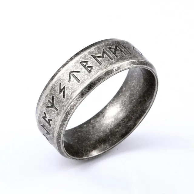 Stainless steel LORD OF KRATOS Rune Fashion Style Ring