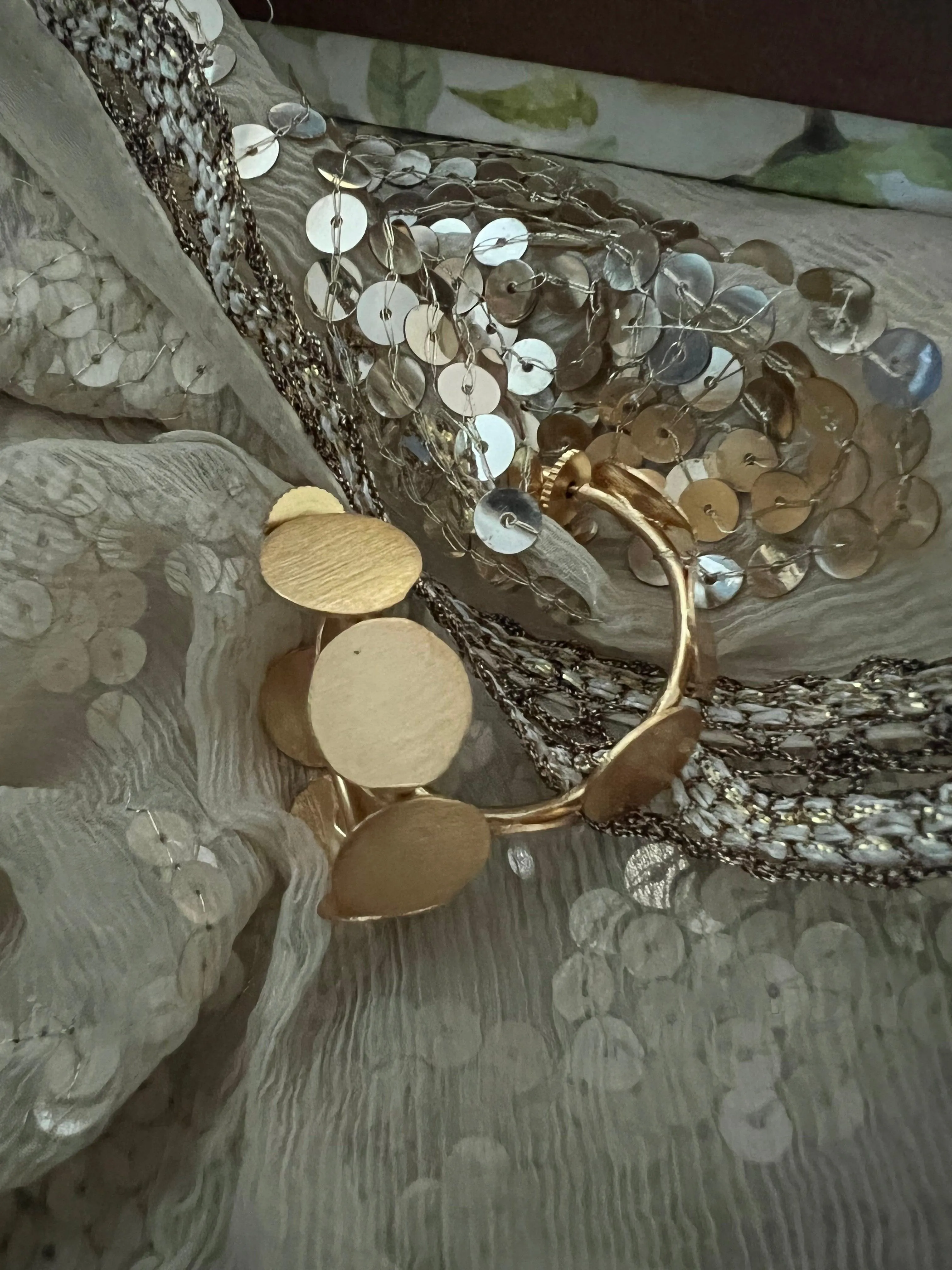 Statement Gold Tone Hoop Studs