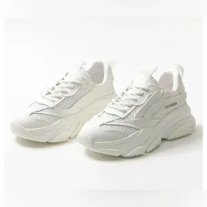 Steve Madden Platform Possession Sneaker Cream White Size 10