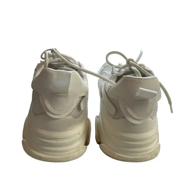 Steve Madden Platform Possession Sneaker Cream White Size 10